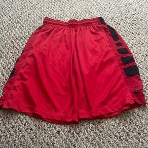 Red Nike Elite Men’s Basketball Shorts - Medium